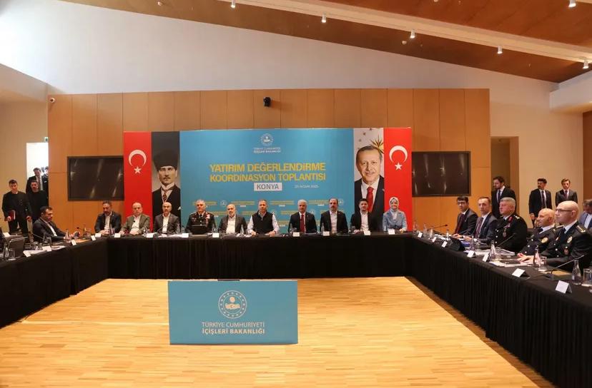 İçişleri Bakanımız Sayın Ali YERLİKAYA’nın Başkanlığında İlimizde Yatırım Değerlendirme Koordinasyon Toplantısı Gerçekleşti