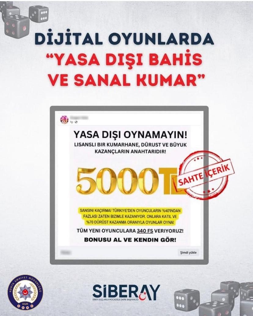 SİBERAY'dan “Yasa Dışı Bahis ve Sanal Kumar” Hakkında Önemli Uyarı!