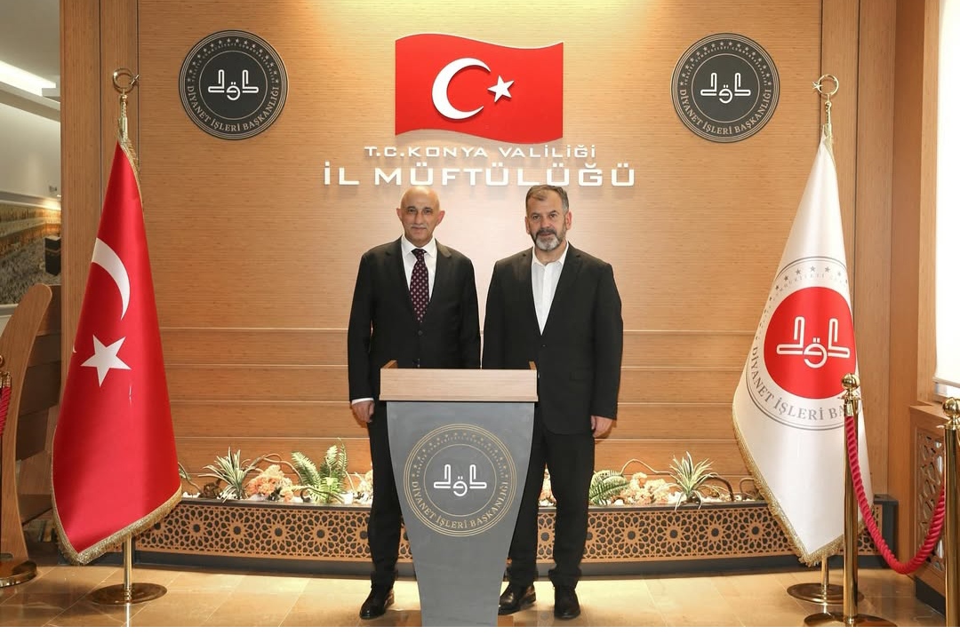İl Emniyet Müdürümüz Sayın Maksut YÜKSEK, Konya İl Müftüsü Prof. Dr. Sayın Ali ÖGE' ye  İade-i Ziyarette Bulundu
